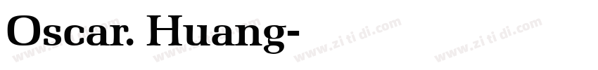Oscar. Huang字体转换